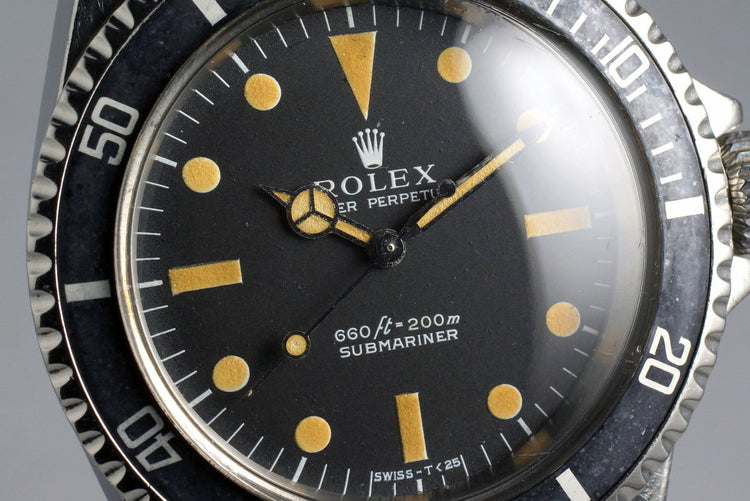1972 Rolex Submariner 5513 Serif Dial