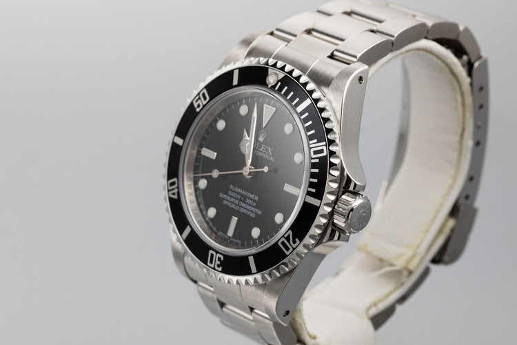 2009 Rolex Submariner 14060 4 Line Dial with Box and Papers