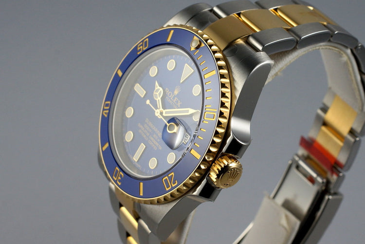 2015 Rolex Two Tone Submariner 116613LB with Box and Papers