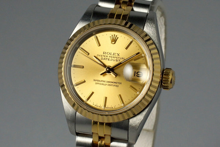 1987 Rolex Ladies Two Tone DateJust 69173 with Box and Papers
