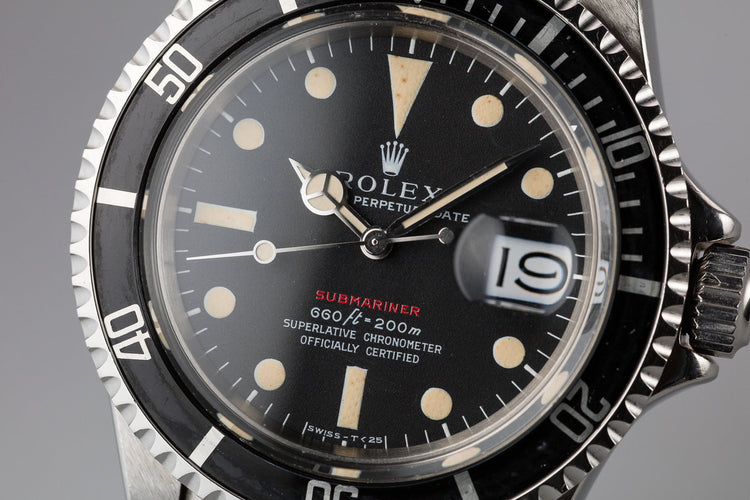 1971 Rolex Red Submariner 1680 with MK IV Dial