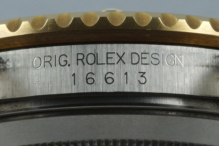 2000 Rolex Two Tone Blue Submariner 16613