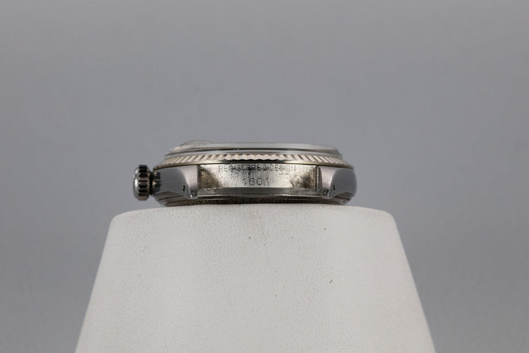 1964 Rolex DateJust 1601 with No Lume Silver Dial