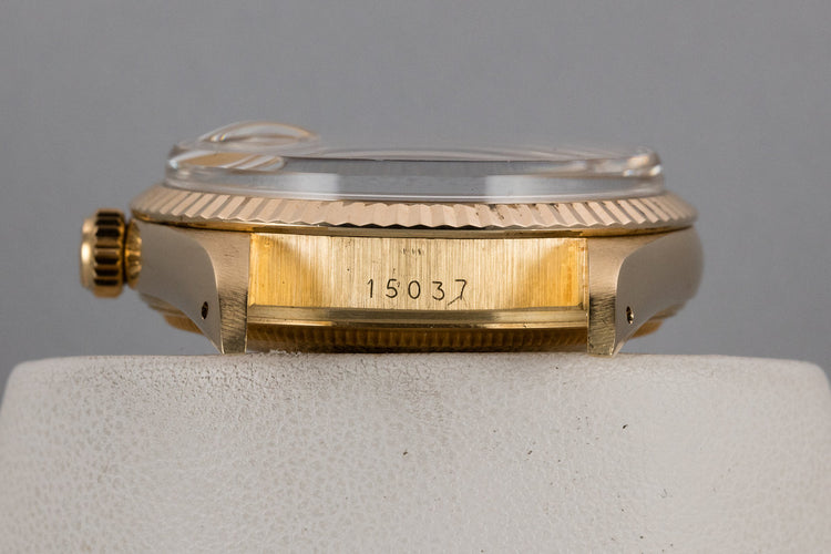 1981 Rolex 14K YG Date 15037 with Champagne Dial