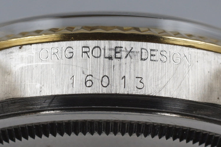 1983 Rolex Two Tone DateJust 16013 Champagne Tiffany & Co. Dial