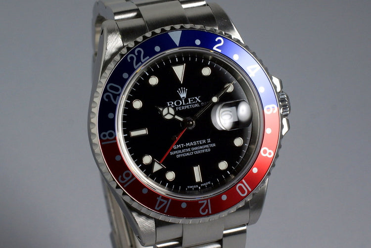2000 Rolex GMT II 16710 with Box and Papers
