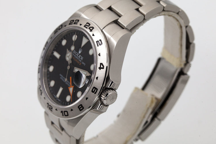 2010 Rolex Explorer II 216570 Black Dial with Box and Papers