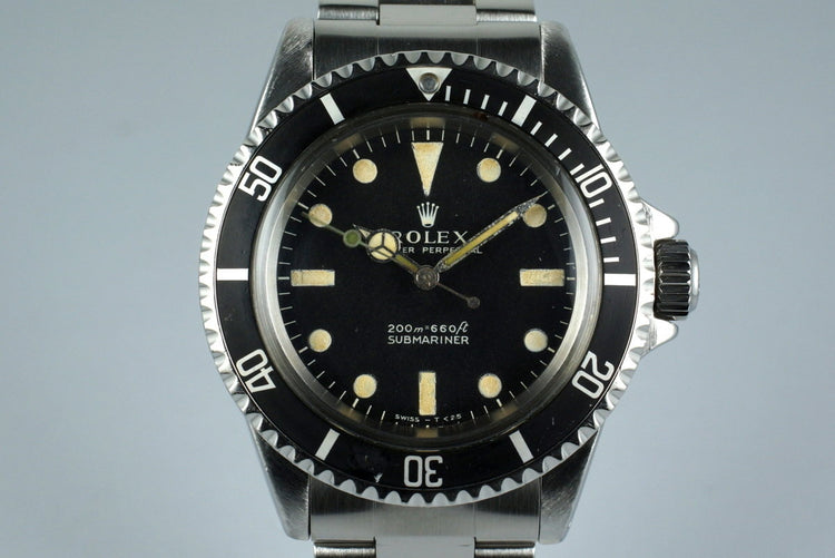 1968 Rolex Submariner 5513 Meters First