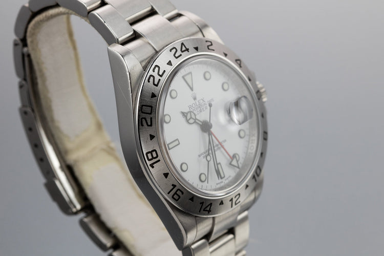 2009 Rolex 3186 Movement Explorer II 16570 White Dial with Box and Papers