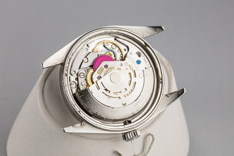 1973 Rolex DateJust 1601 with No Lume Silver Linen Dial