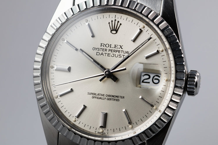 1981 Rolex DateJust 16030 Silver Dial