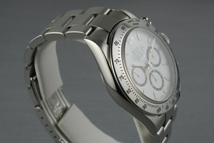 1991 Rolex SS Zenith Daytona 16520 White Dial