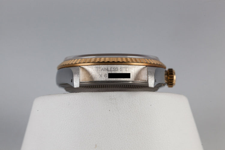 1991 Rolex Two Tone DateJust 16233 With Diamond Dial and Box and Papers