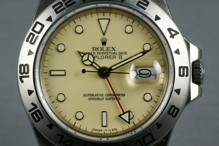 Rolex Explorer II 16550 Cream Dial with Papers