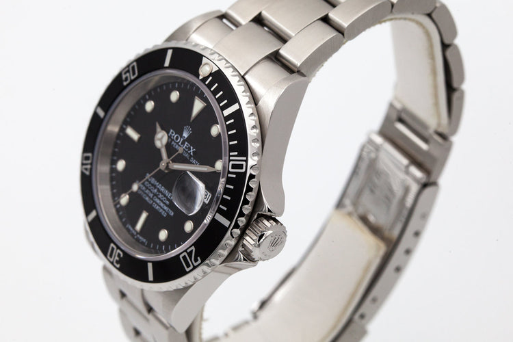 2006 Rolex Submariner 16610 with Box and Papers