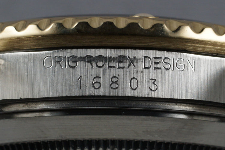 1987 Rolex Two Tone Blue Submariner 16803