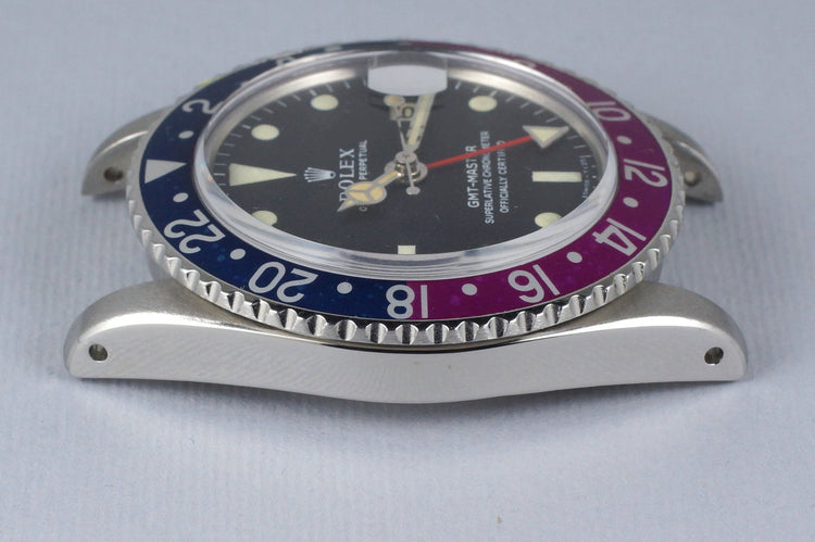 1967 Rolex GMT 1675 Mark I Dial and Fuchsia Insert with Box and Papers