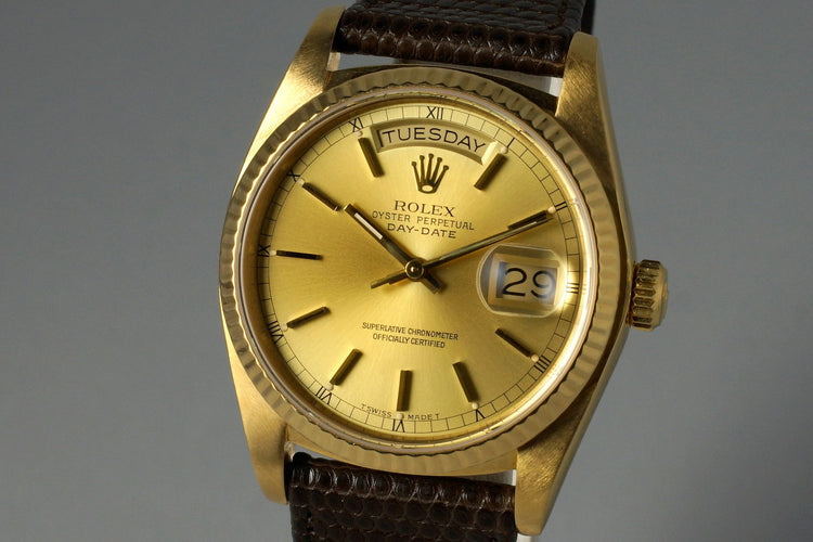 1983 Rolex YG Day Date 18038