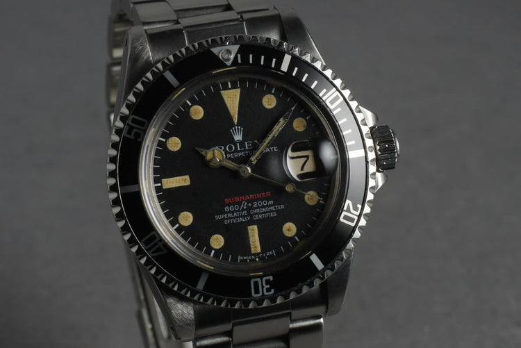1972 Rolex Red Submariner 1680 Mark 4
