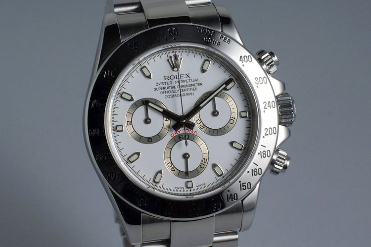 2006 Rolex Daytona 116520 White Dial with Box and Papers