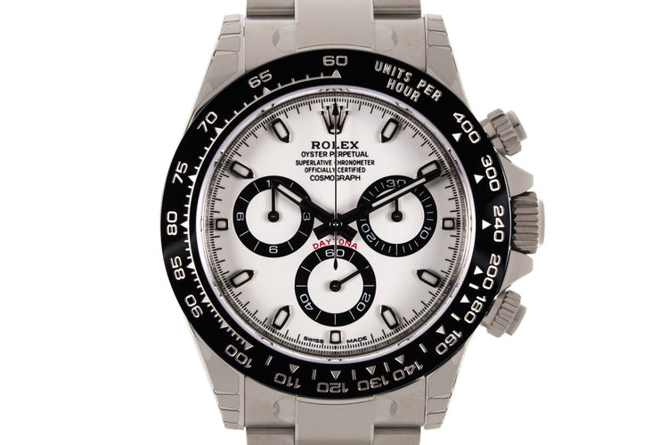 2017 Rolex Ceramic Daytona 116500LN White Dial with Box and Papers MINT