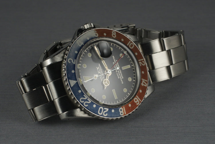 1960 Rolex GMT 1675 PCG with Glossy Gilt Chapter Ring Dial