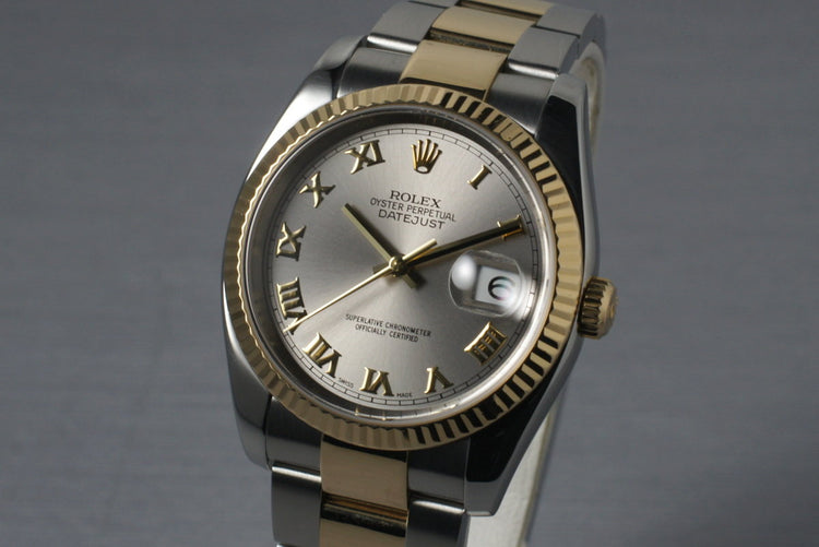 2003 Rolex Two Tone DateJust 116233 with Box and Papers