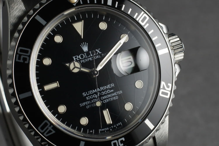 1984 Rolex Submariner 16800 with a Spider Dial Unpolished