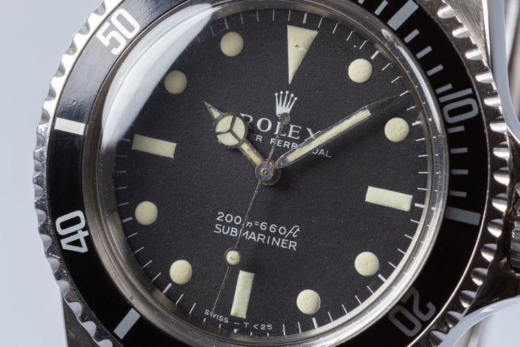 1967 Rolex Submariner Meters First Dial with Creamy "Day Glow" Lume