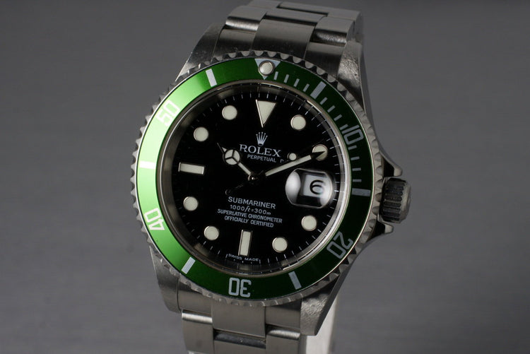 2004 Rolex Green Submariner 16610T