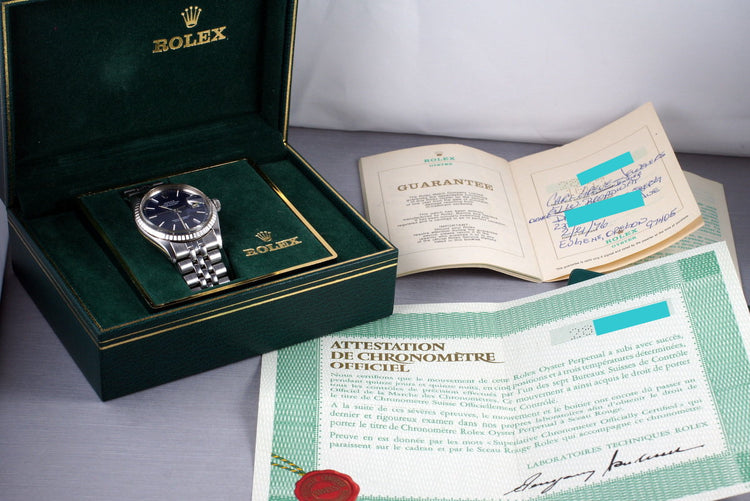 1971 Rolex DateJust 1603 with Box and Papers