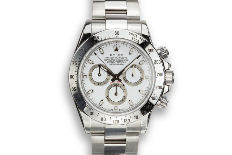 2006 Rolex Daytona 116520 White Dial with Box and Papers