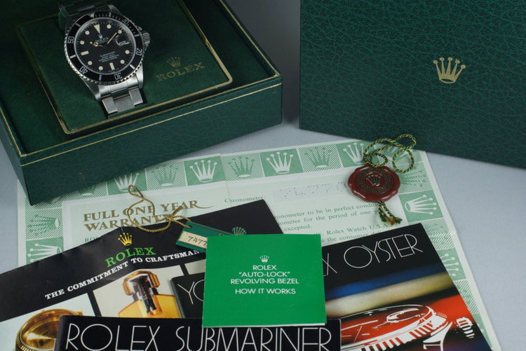1983 Rolex Submariner 16800 with Box and Papers