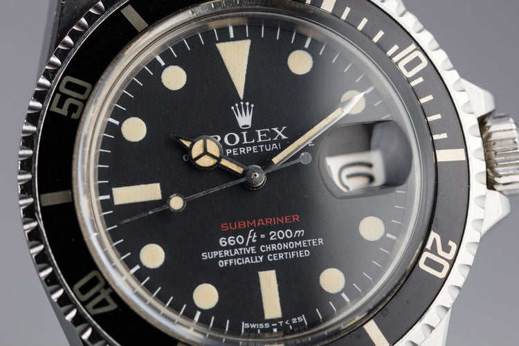 1971 Rolex Red Submariner 1680 with Mk V Dial