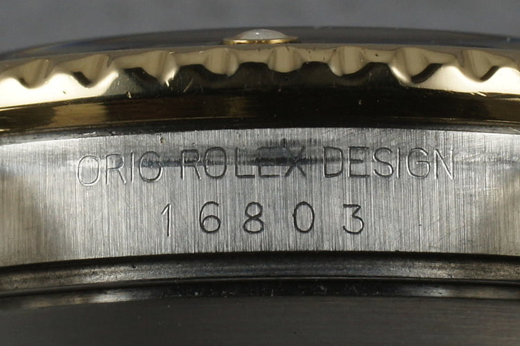 1988 Rolex Submariner 18K/SS Blue Dial 16803