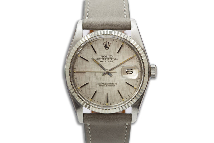 1983 ROLEX DateJust 16014 with Silver Linen Dial