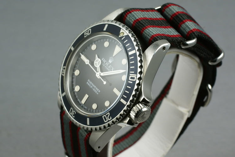 Rolex Submariner 5513 L serial on Nato