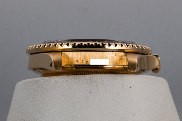 1984 Rolex 18K YG GMT-Master 16758 with Root Beer Nipple Dial