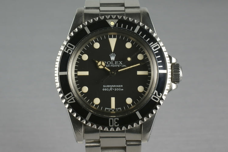 Rolex Submariner 5513 Mark 3 Maxi “Lollipop”