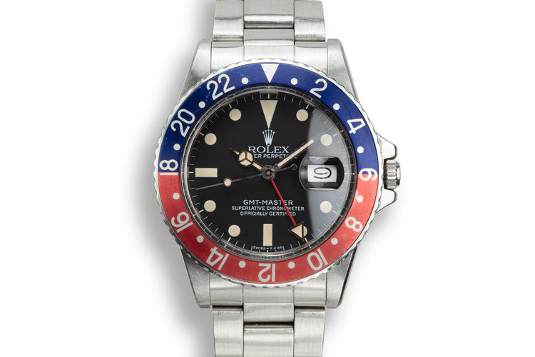 1981 Rolex GMT-Master 16750 Matte Dial with "Pepsi" Bezel Insert