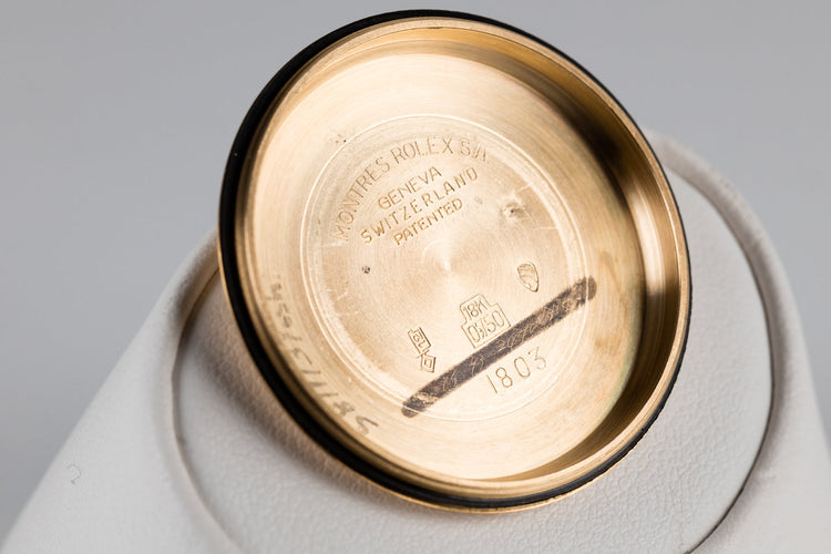 1970 Rolex 18k Day-Date 1803 with Matte Black Dial