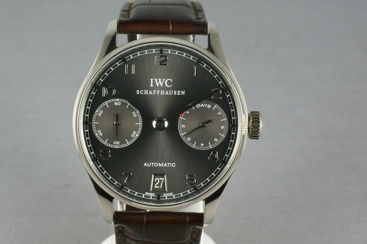 IWC Watches - Portuguese Automatic White Gold 7 day power reserve