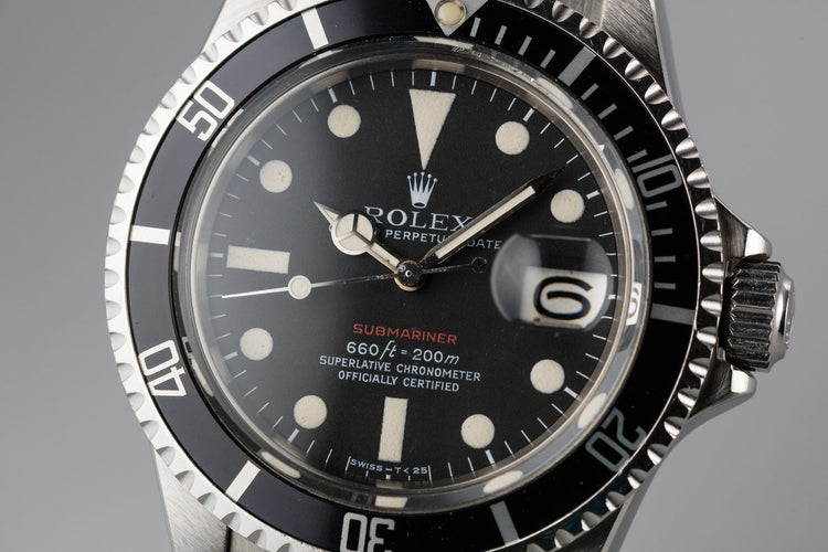 1971 Rolex Red Submariner 1680 with Mk V Dial