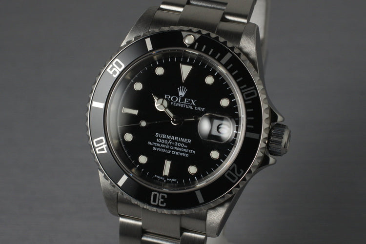 2002 Rolex Submariner 16610