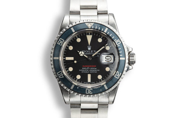 1970 Rolex Red Submariner 1680 MK IV Dial with Service Papers