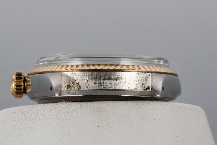 1972 Rolex Two-Tone DateJust 1601 with Silver Sigma "Wide Boy" Dial