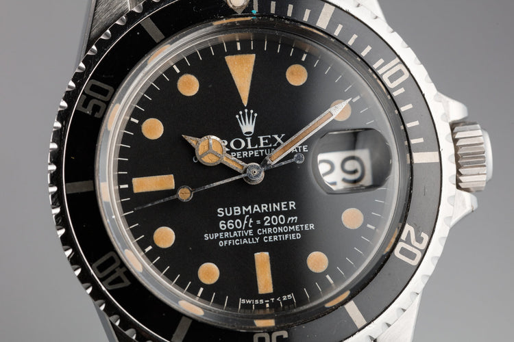 1975 Rolex Submariner 1680 with Pumpkin Patina