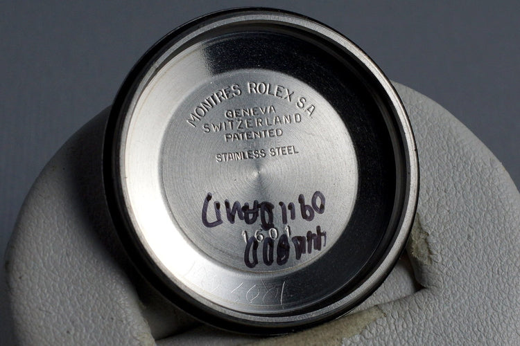 1972 Rolex Datejust 1601 Silver Sigma Dial