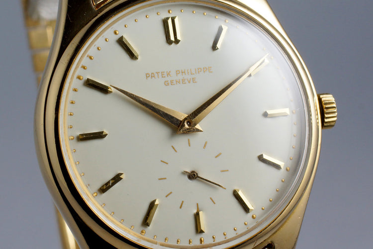 1955 YG Patek Philippe Calatrava 2526 Automatic with White Enamel Dial with Archive Papers