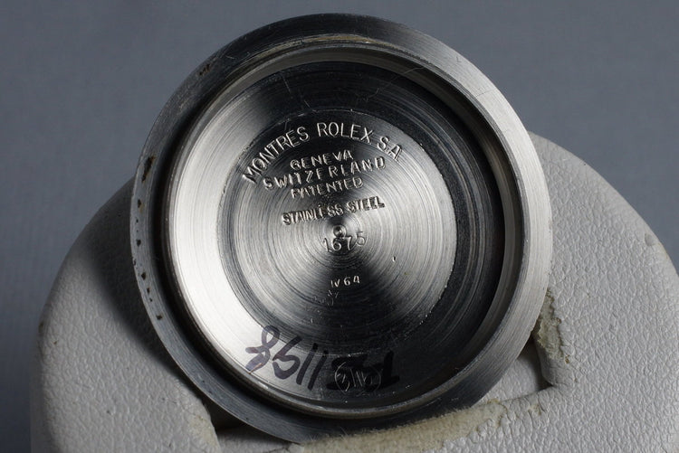 1964 Rolex GMT 1675 PCG with Newer Matte Tritium Dial